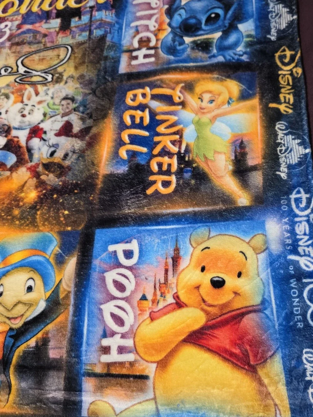 Disney 100 Years of Wonder Multicolor Throw Blanket